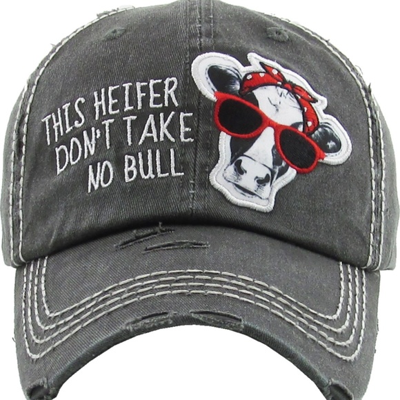 This HEIFER don’t take no bull baseball cap - Picture 3 of 7